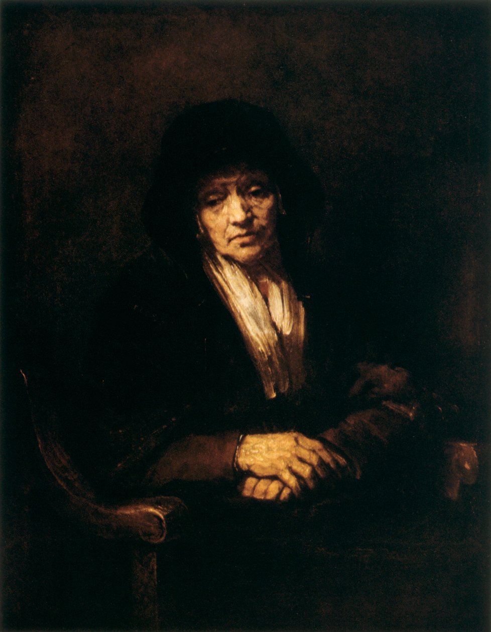 Portrét staré ženy, 1654 od Rembrandt van Rijn