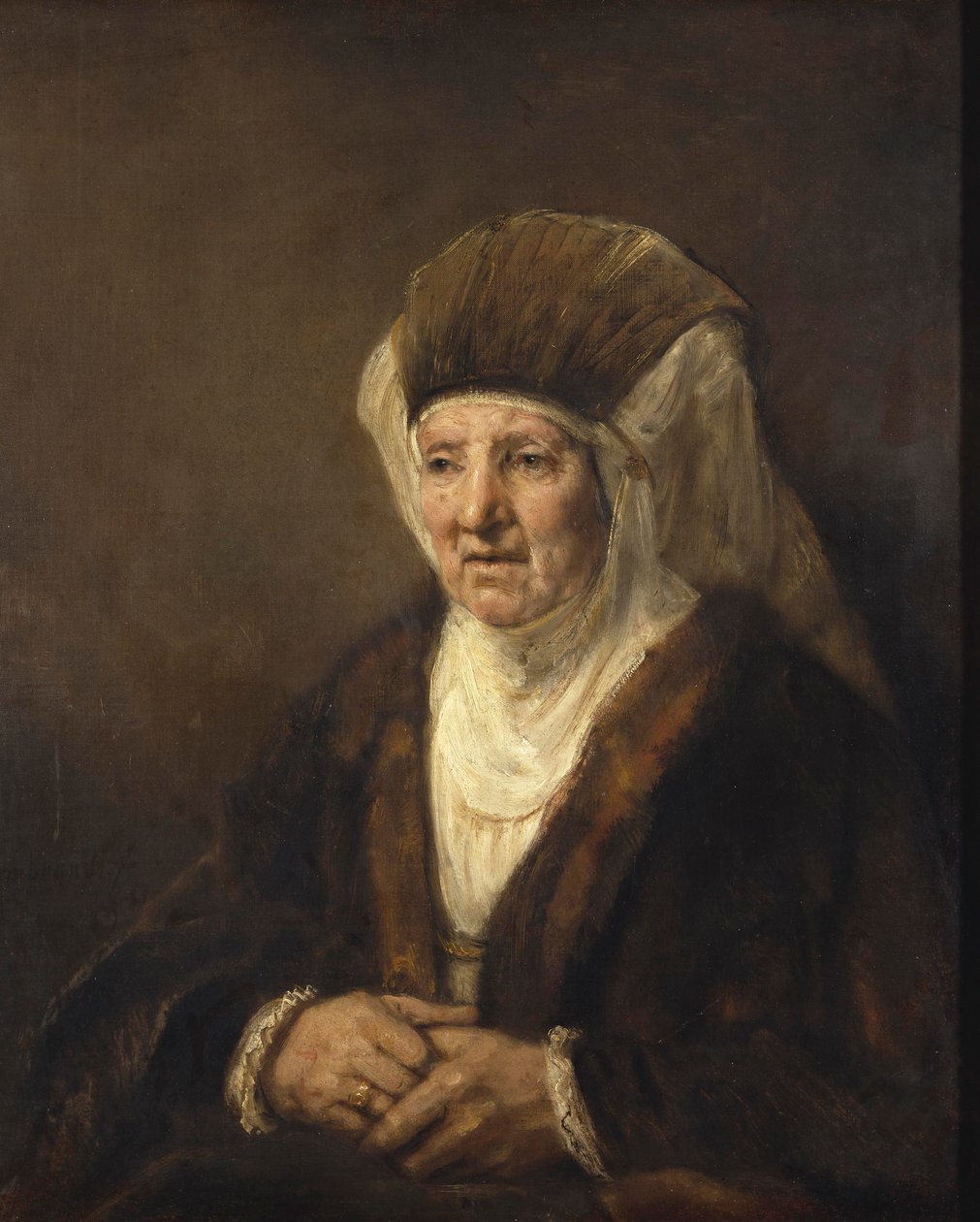 Portrét staré ženy, 1655 od Rembrandt van Rijn