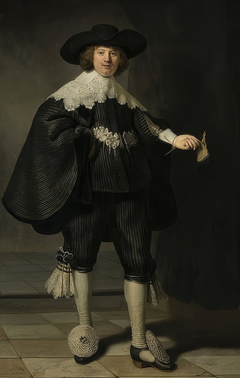 Portrét Martena Soolmanse. 1634 od Rembrandt van Rijn