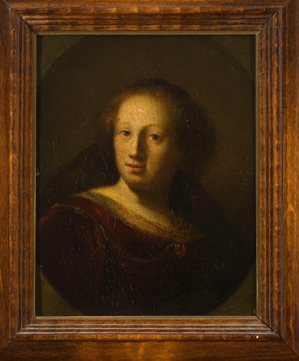 Portrét ženy s rubínovým přívěskem od Rembrandt van Rijn