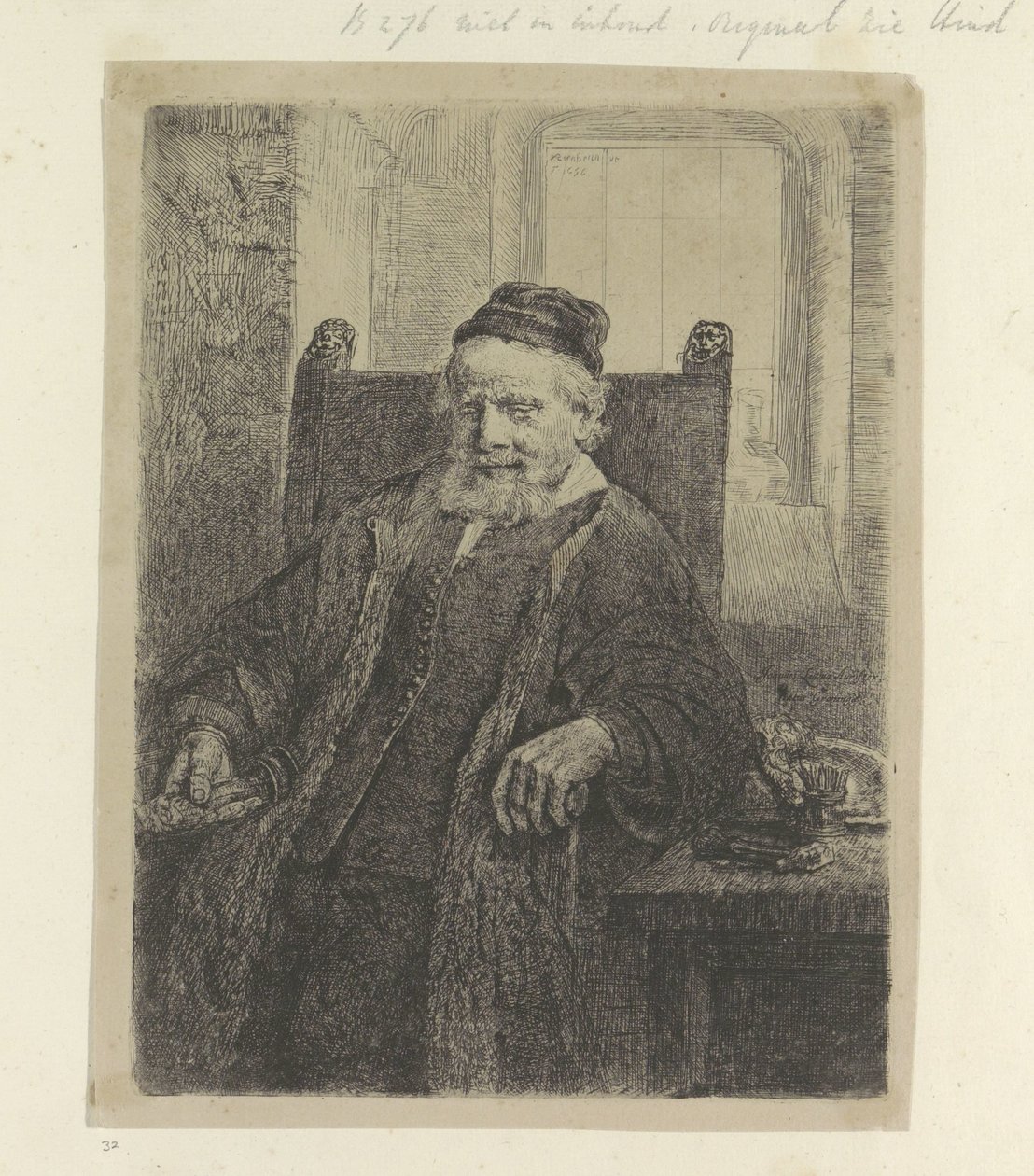 Portret van de goudsmid Jan Lutma Kolekce osmdesáti pěti původních tisků (název série) od Rembrandt van Rijn