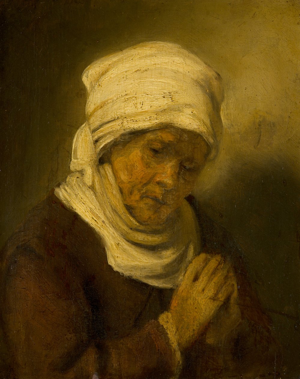 Modlící se žena, kolem roku 1660 od Rembrandt van Rijn