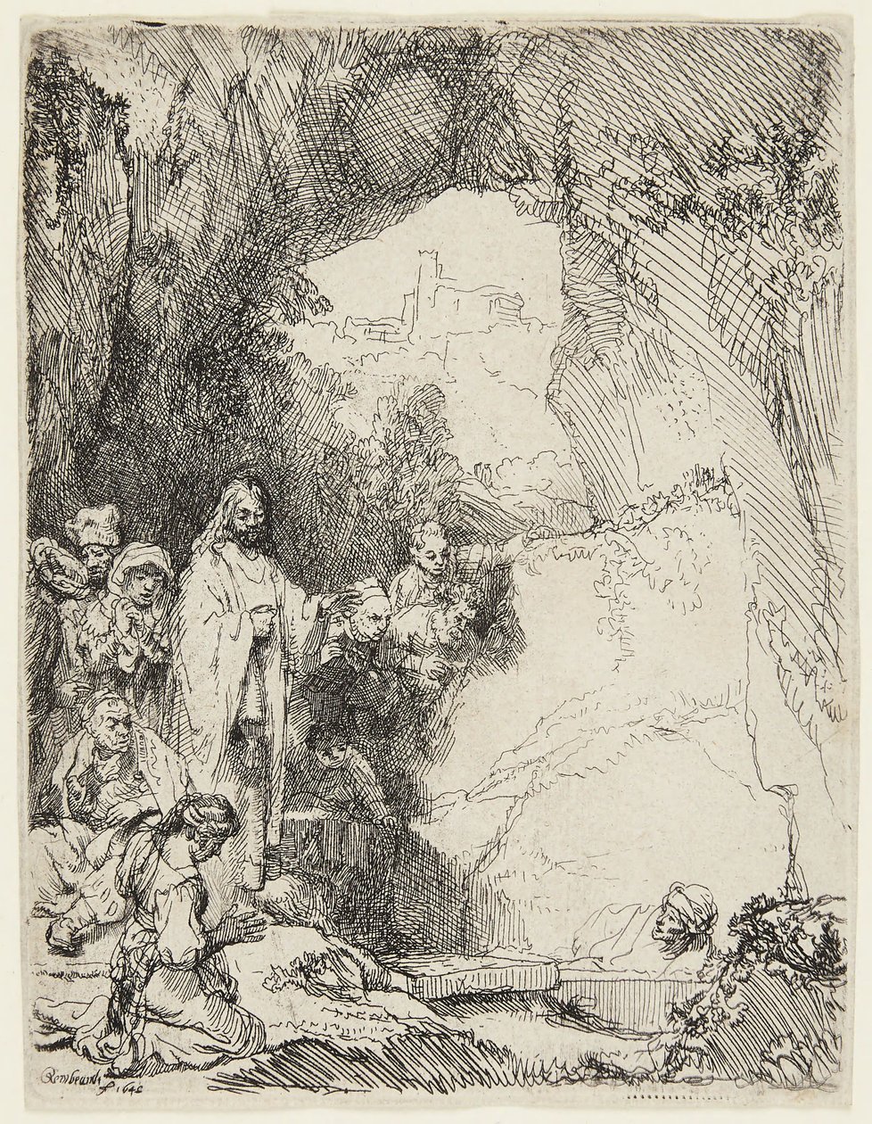 Vzkříšení Lazara od Rembrandt van Rijn