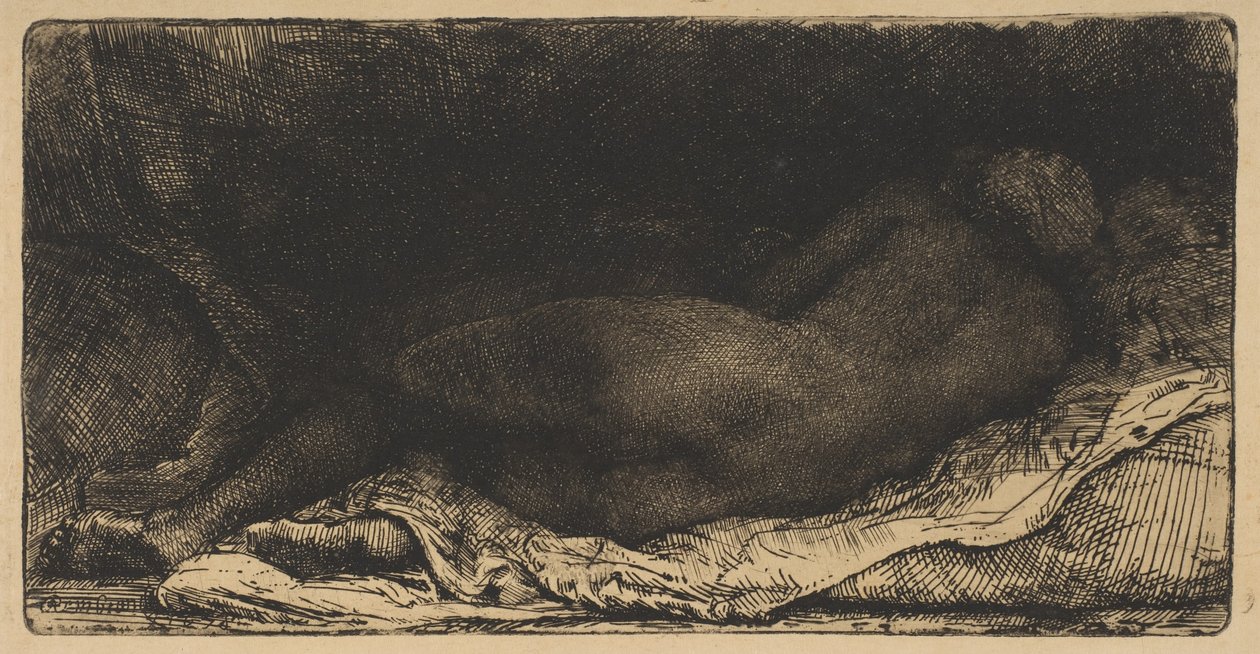 Ležící ženský akt, 1658. od Rembrandt van Rijn