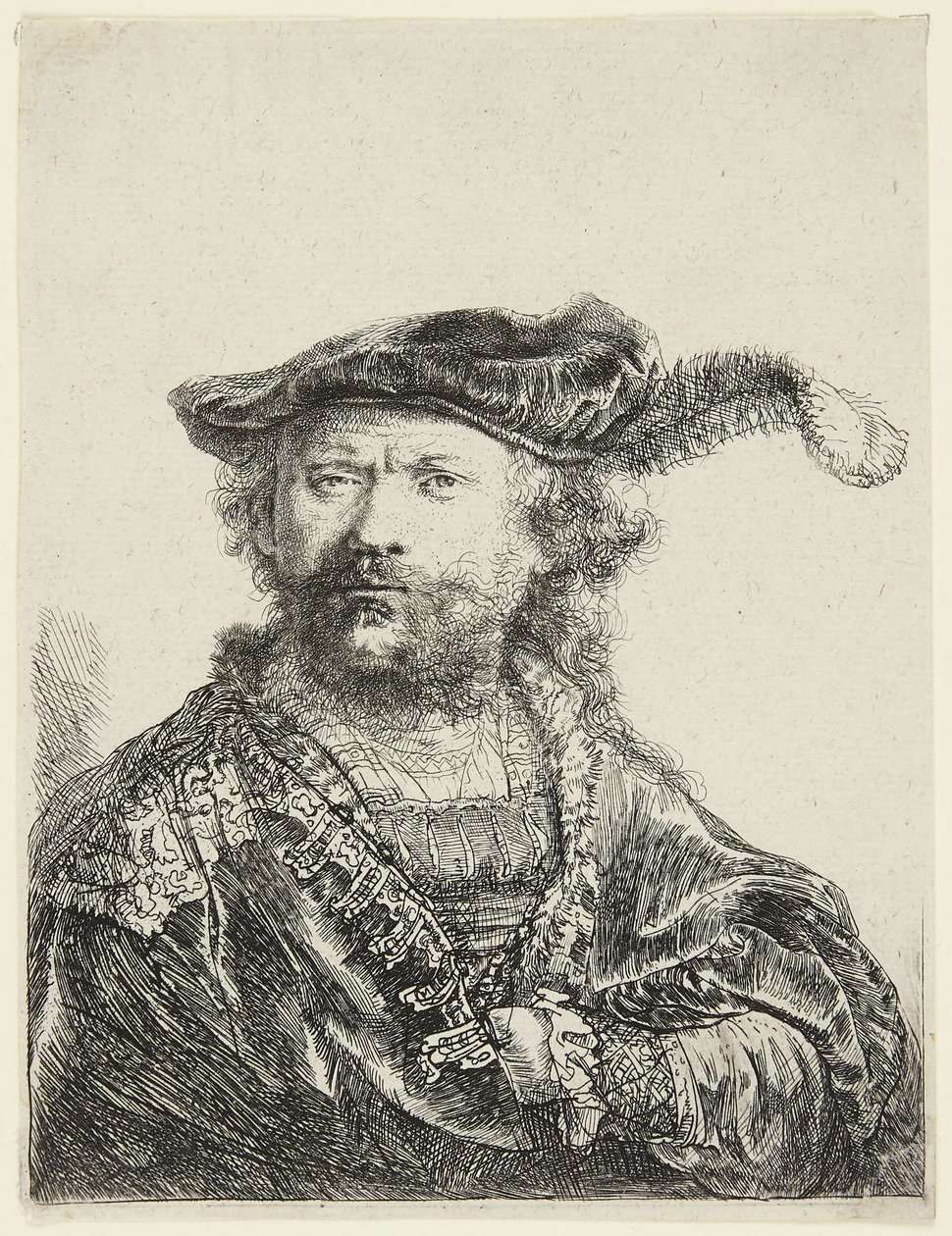 Rembrandt v sametové čepici od Rembrandt van Rijn