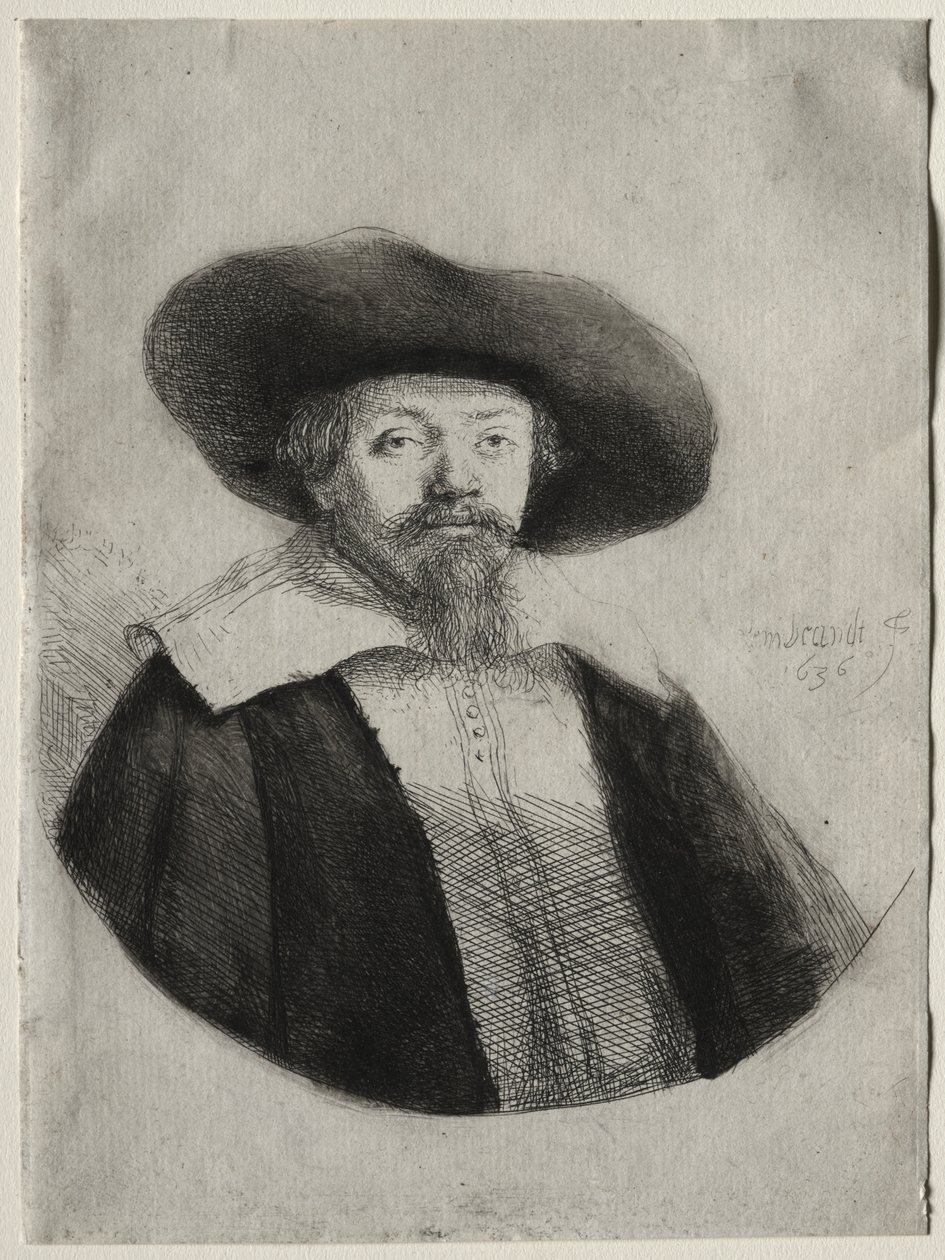 Samuel Manasseh Ben Israel od Rembrandt van Rijn