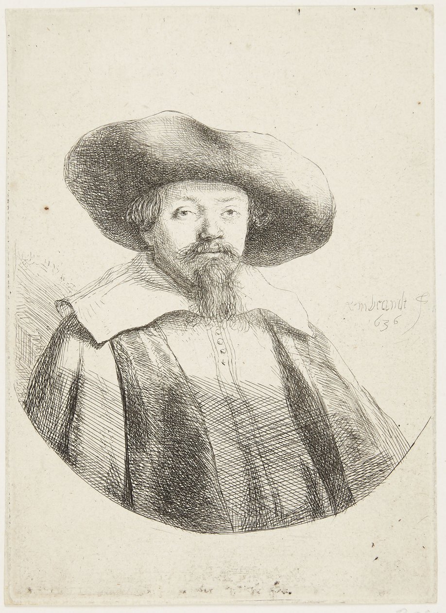 Samuel Manasseh Ben Israel od Rembrandt van Rijn