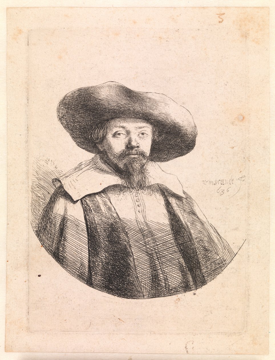 Samuel Manasseh Ben Israel , židovský autor od Rembrandt van Rijn