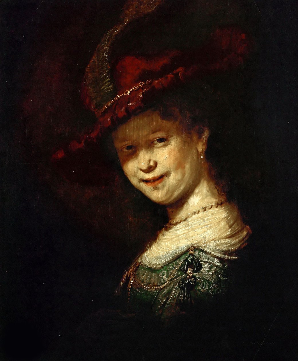 Saskia van Uylenburgh jako dívka, 1633. od Rembrandt van Rijn