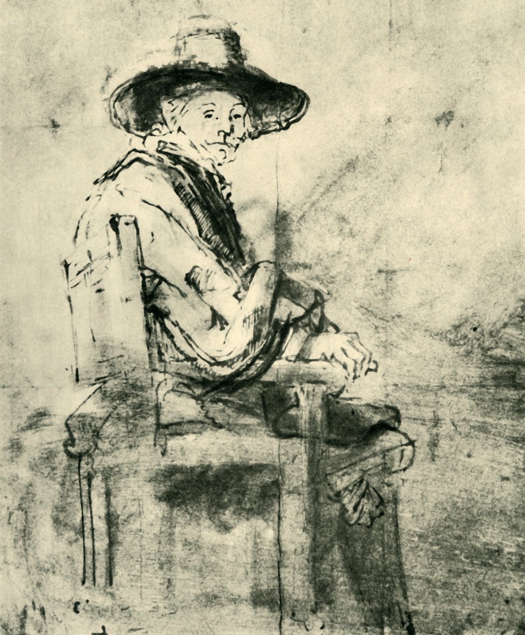 Sedící syndik: Jacob van Loon, kolem 1661-1662, 1943. od Rembrandt van Rijn