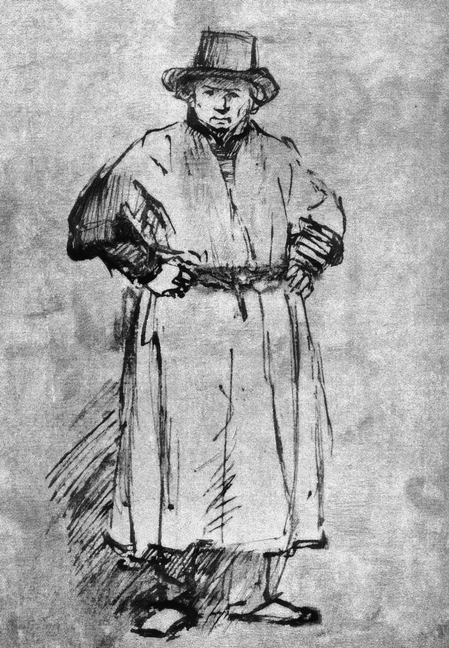 Autoportrét v malířském plášti od Rembrandt van Rijn