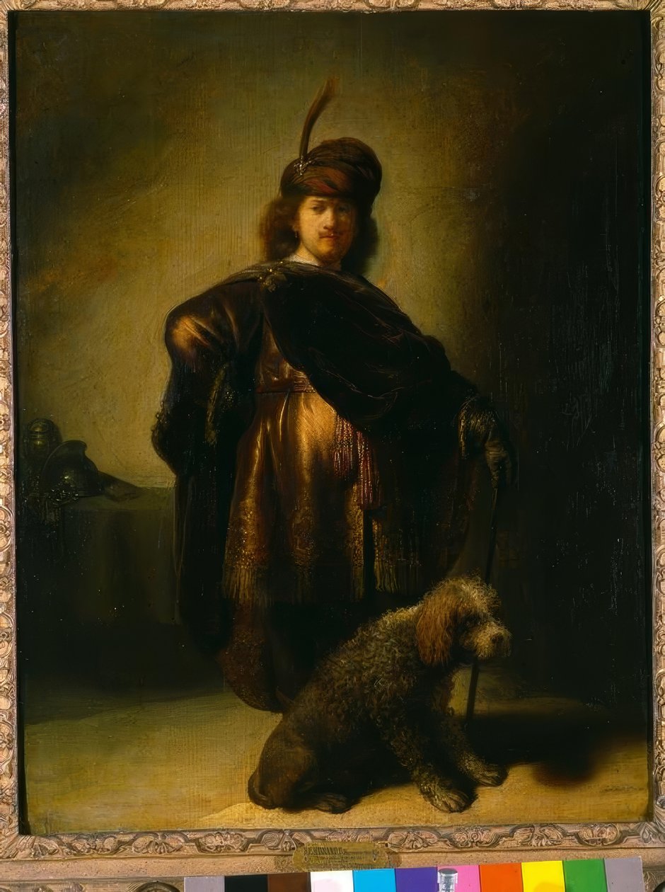 Autoportrét v orientálním kostýmu od Rembrandt van Rijn