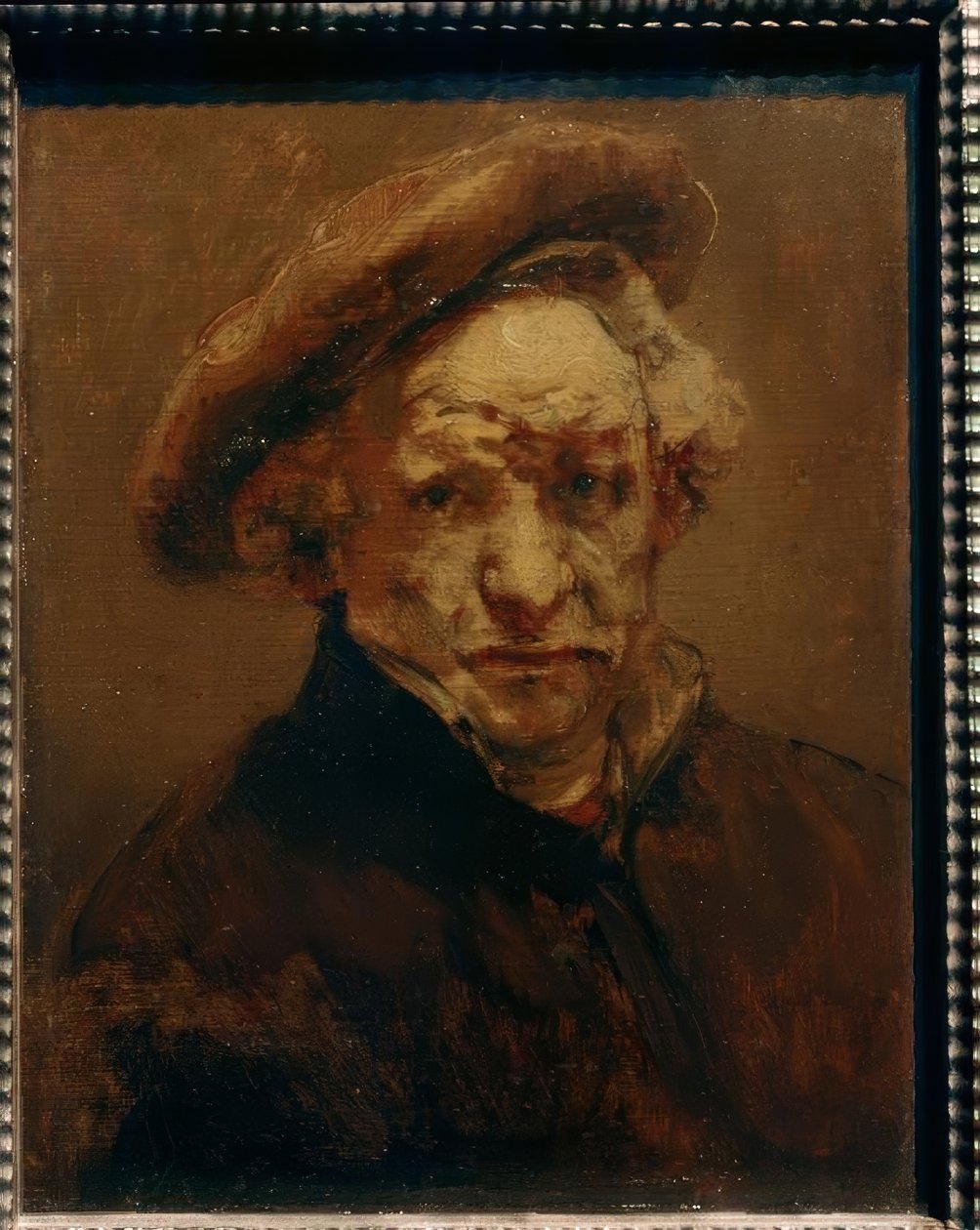 Autoportrét s baretem od Rembrandt van Rijn