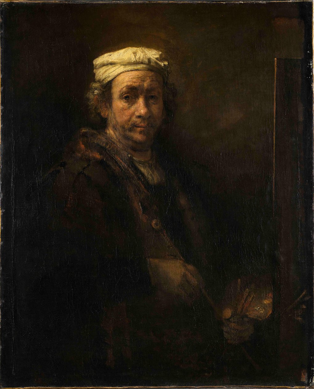 Autoportrét na stojanu Portrét umělce na stojanu, 1660. od Rembrandt van Rijn