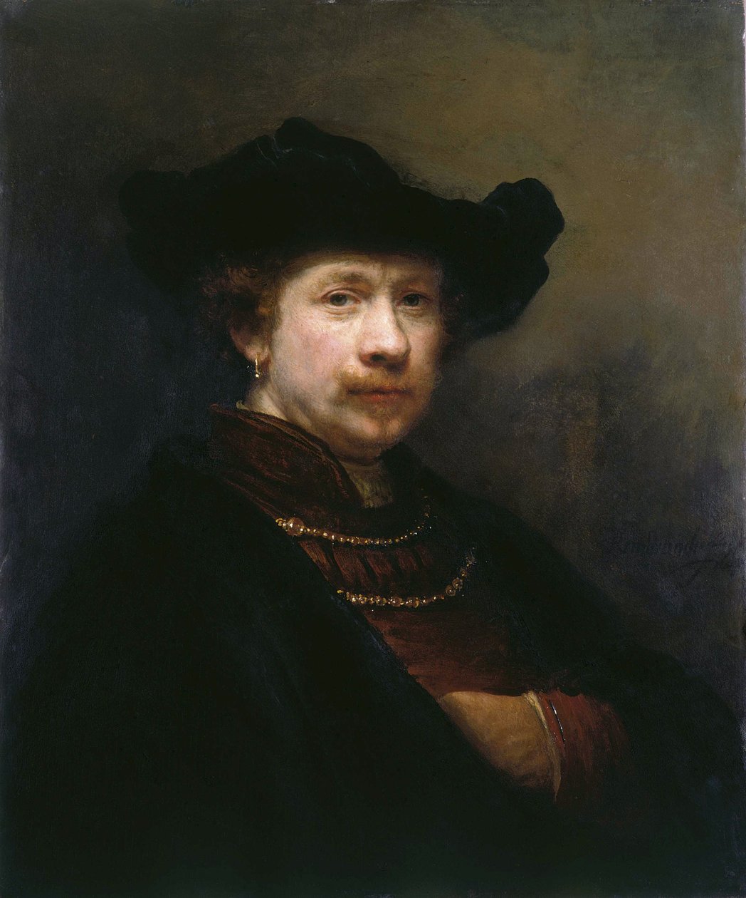 Autoportrét v ploché čepici, 1642. od Rembrandt van Rijn