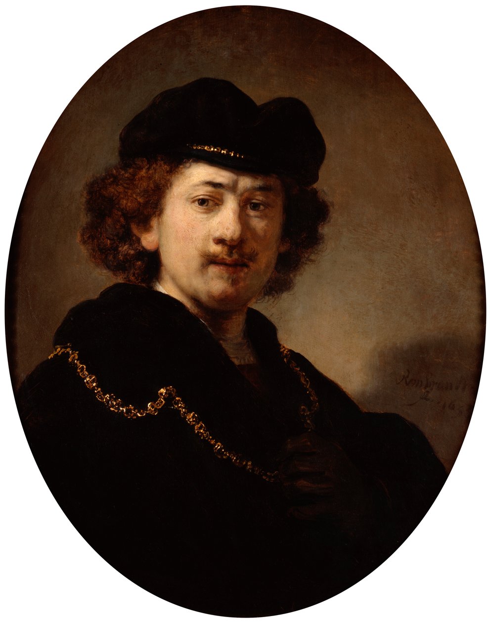 Autoportrét se zlatým řetízkem, 1633. od Rembrandt van Rijn