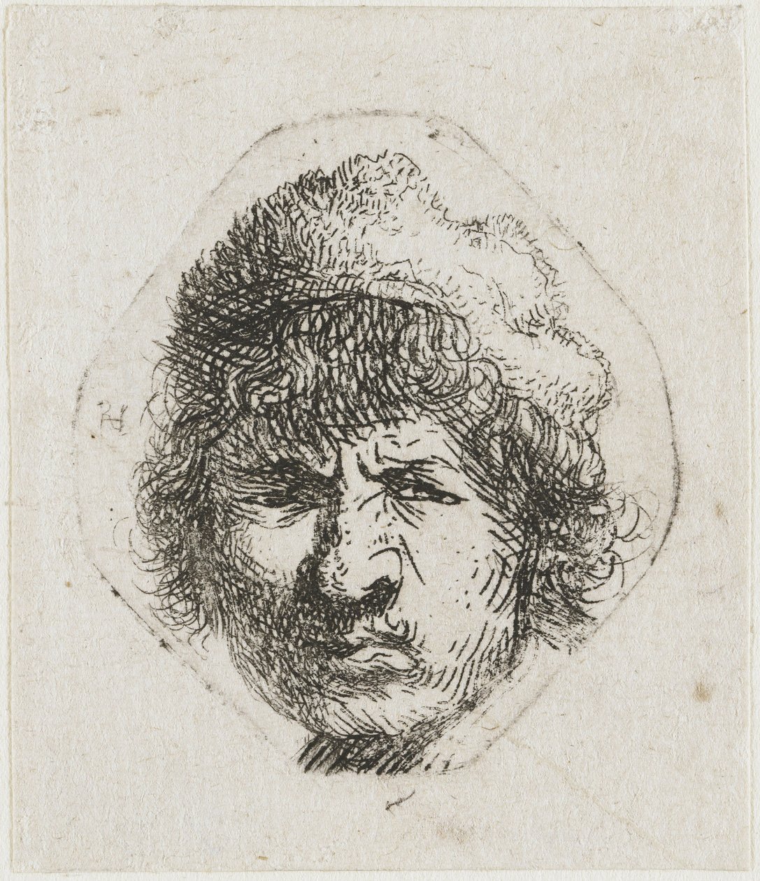 Zamračený autoportrét, asi 1631. od Rembrandt van Rijn