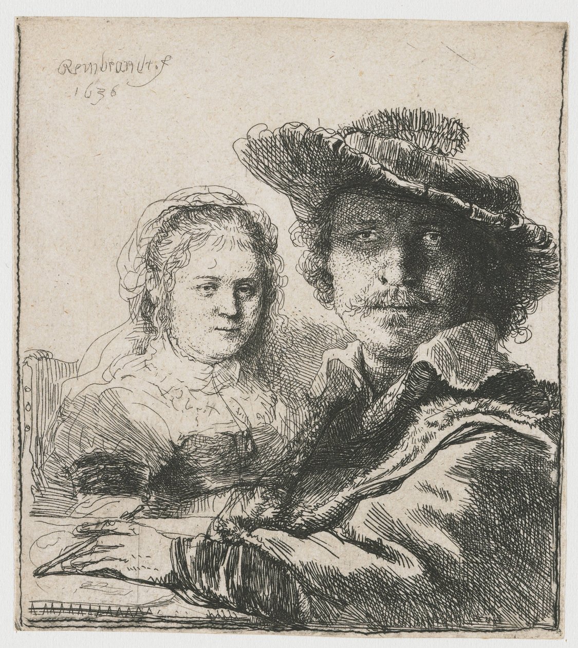 Autoportrét se Saskiou od Rembrandt van Rijn
