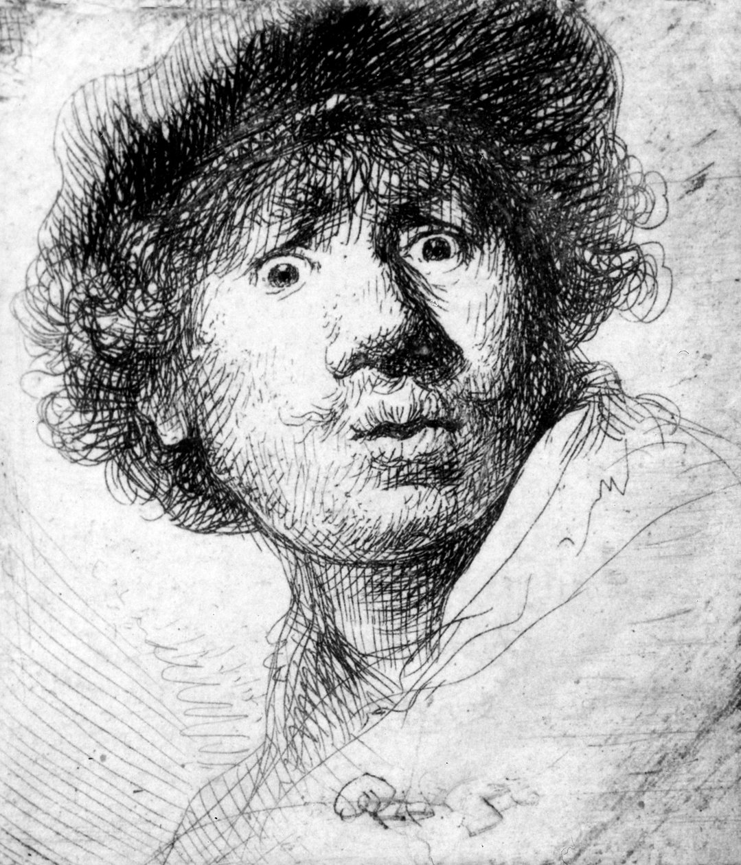 Autoportrét, 1630 (lept) od Rembrandt van Rijn