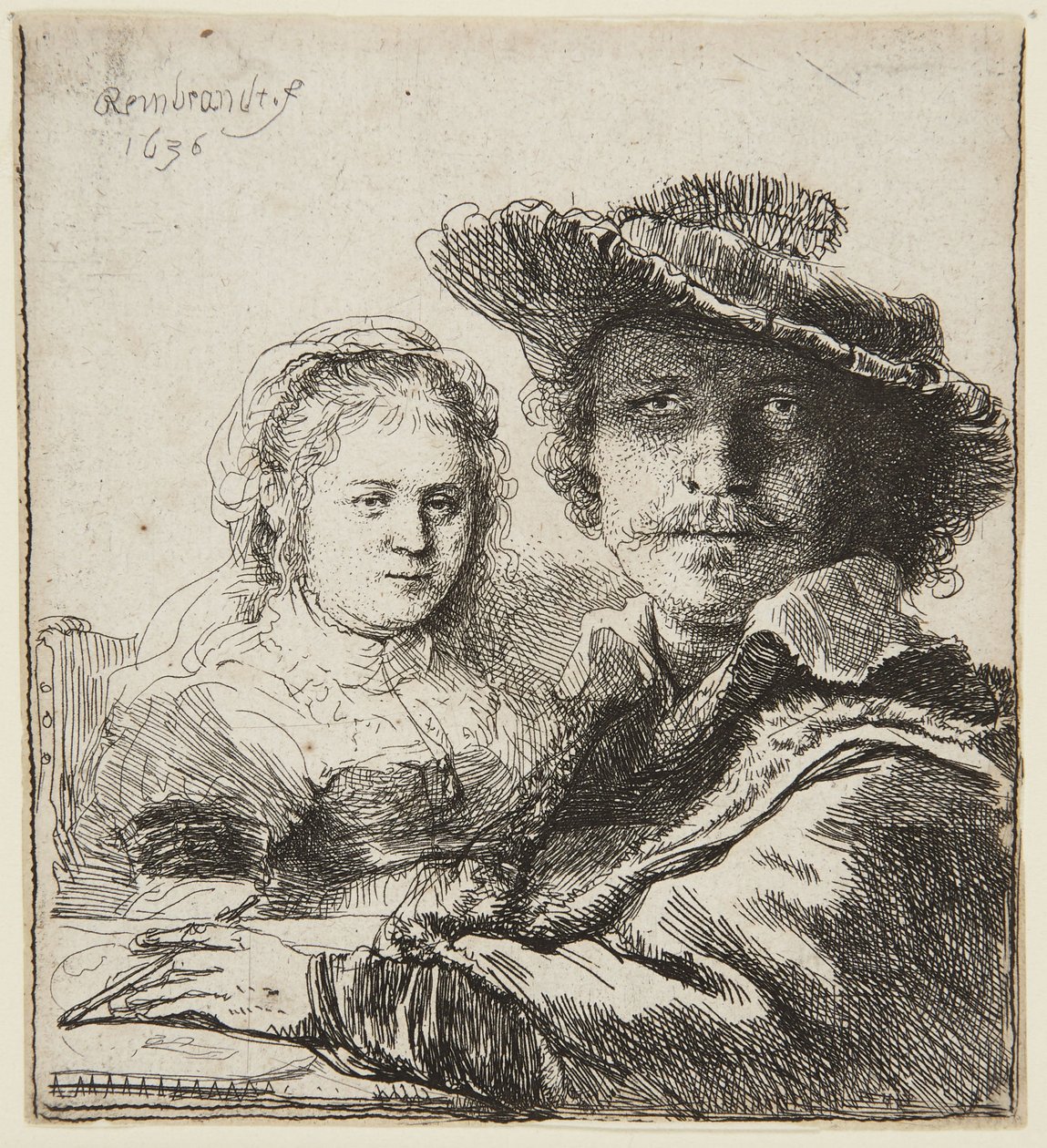 Autoportrét se Saskia od Rembrandt van Rijn
