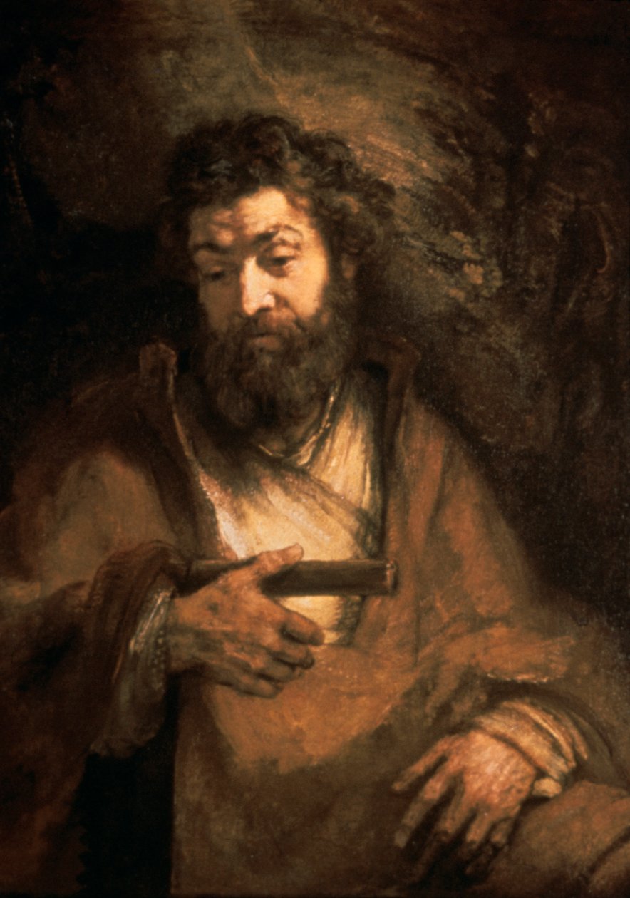 Apoštol Šimon, 17. století od Rembrandt van Rijn
