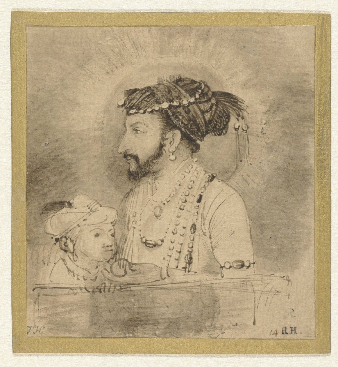 Šáh Džahán a jeho syn od Rembrandt van Rijn