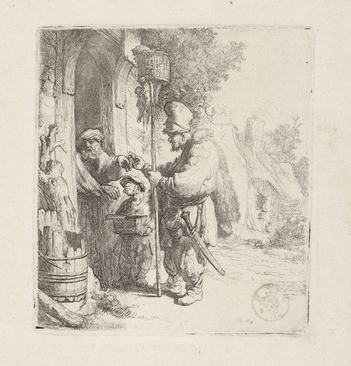 Prodejce jedu na krysy (Krysař) od Rembrandt van Rijn
