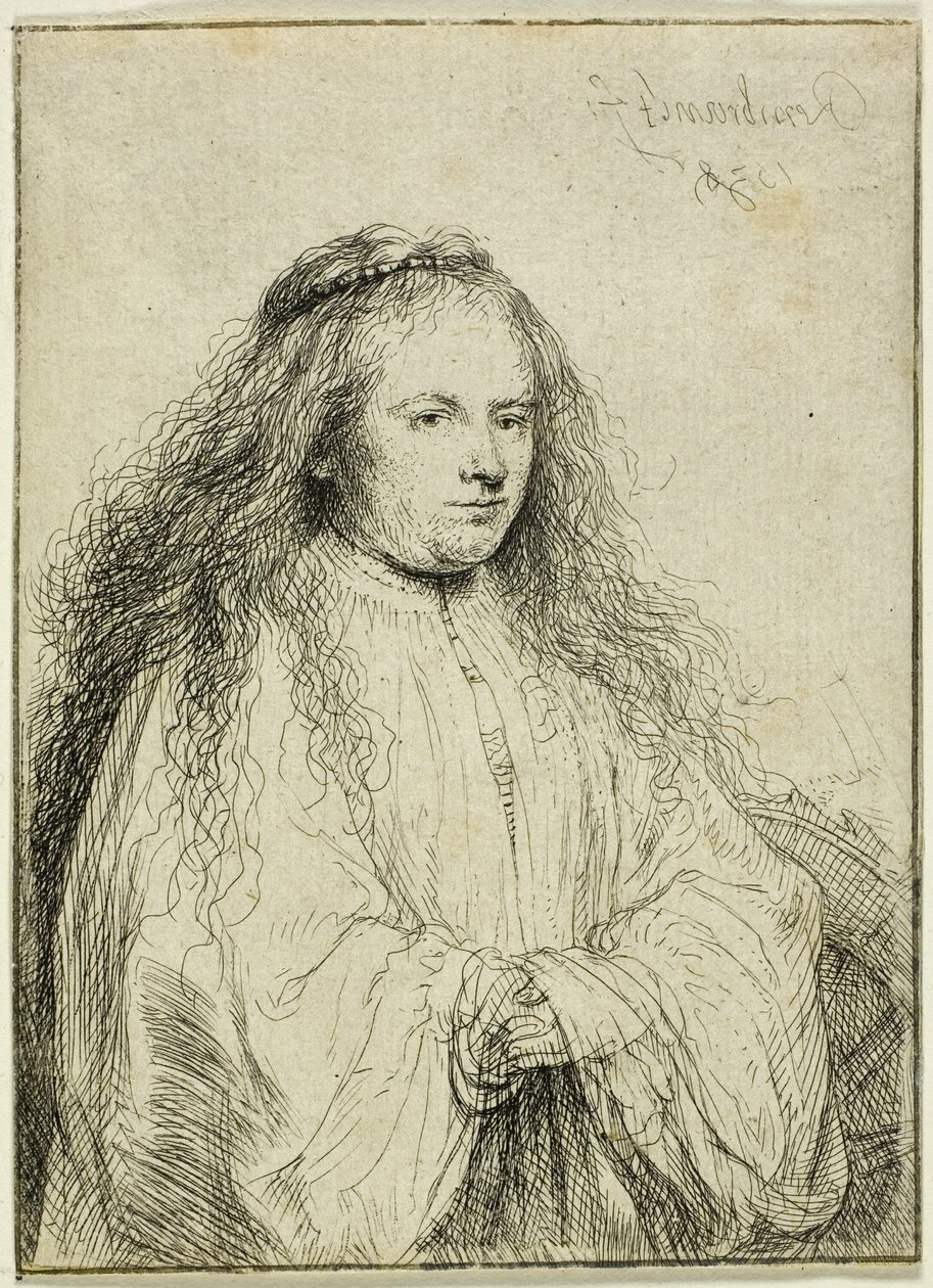 Svatá Kateřina (Malá židovská nevěsta) od Rembrandt van Rijn