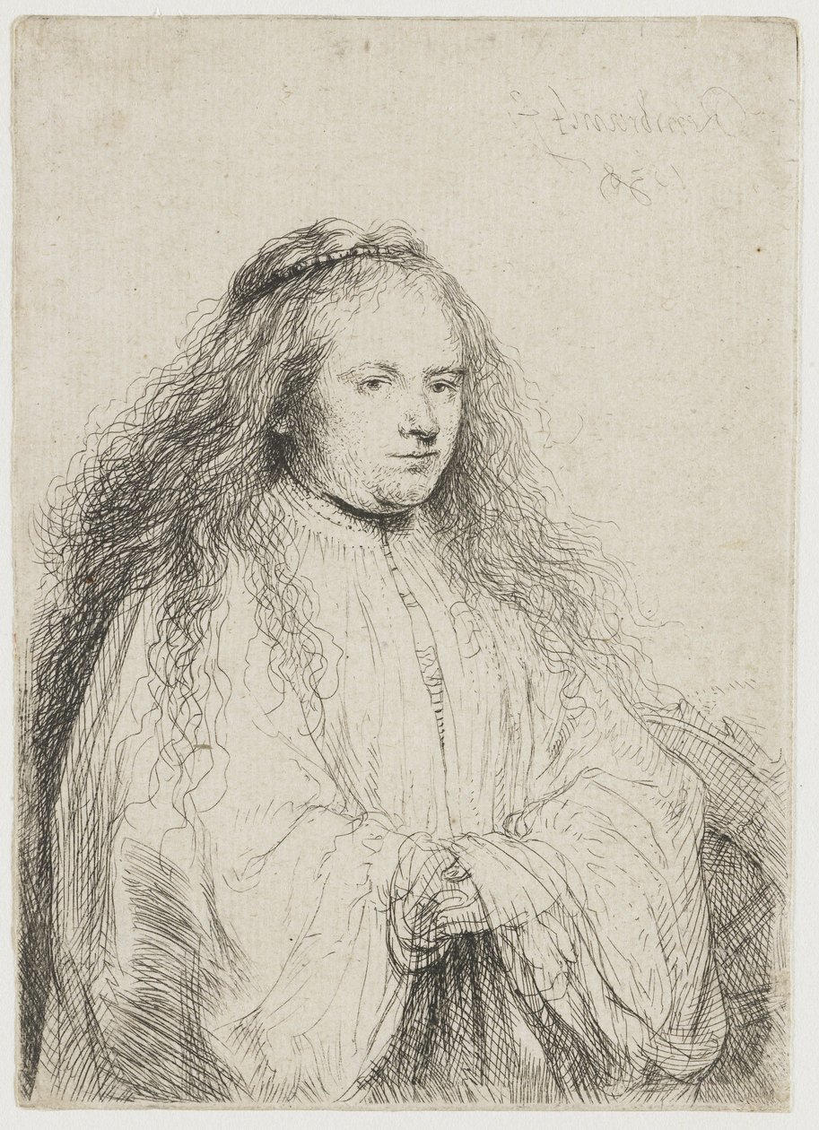 Svatá Kateřina („malá židovská nevěsta“) od Rembrandt van Rijn