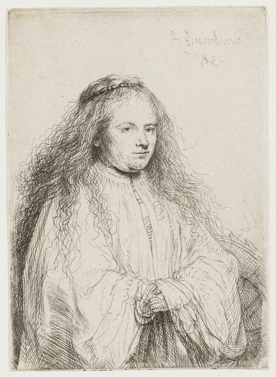 Svatá Kateřina („malá židovská nevěsta“) od Rembrandt van Rijn