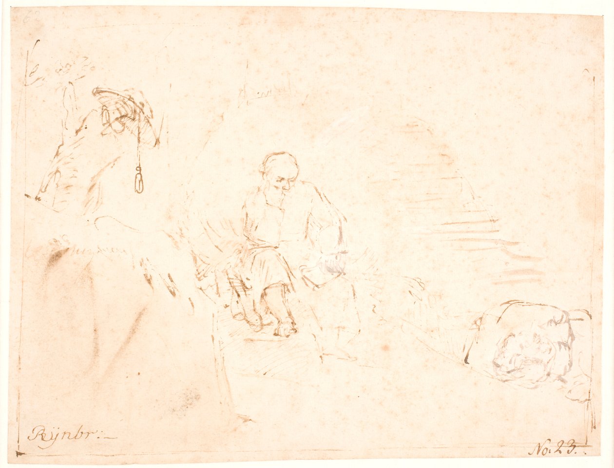 Svatý Jeroným od Rembrandt van Rijn