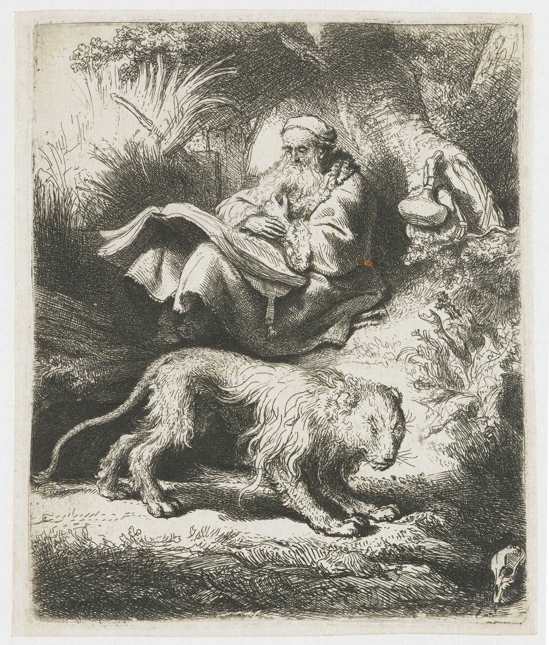 Svatý Jeroným čte od Rembrandt van Rijn