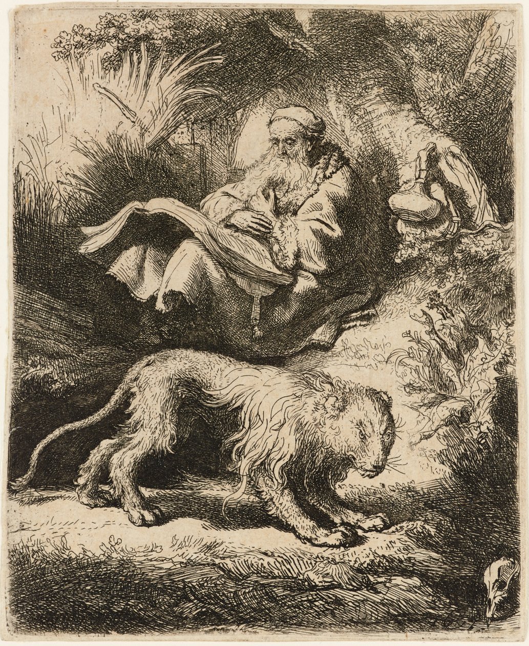 Svatý Jeroným čtení, 1634. od Rembrandt van Rijn