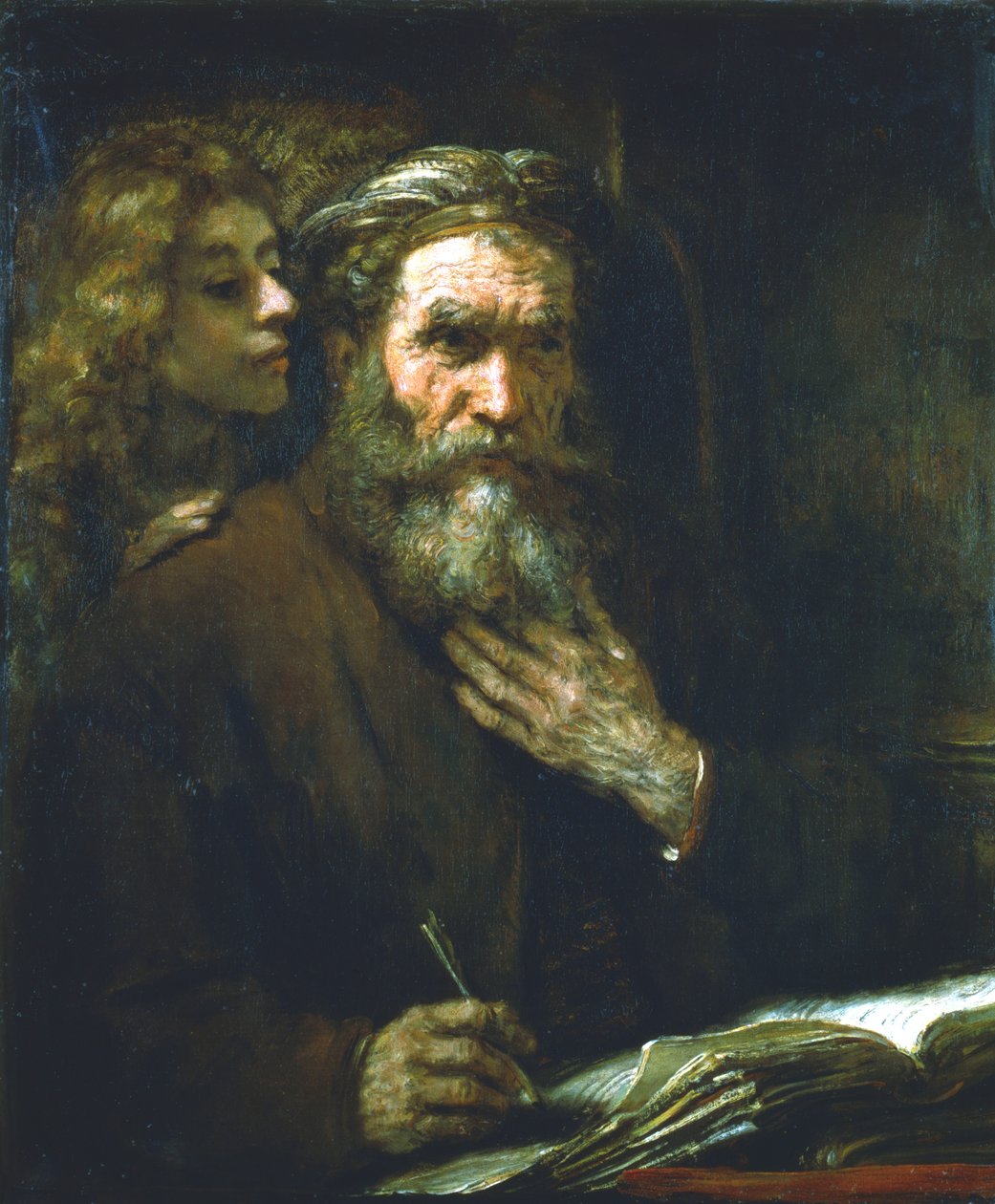 Svatý Matouš Evangelista, 1661 od Rembrandt van Rijn
