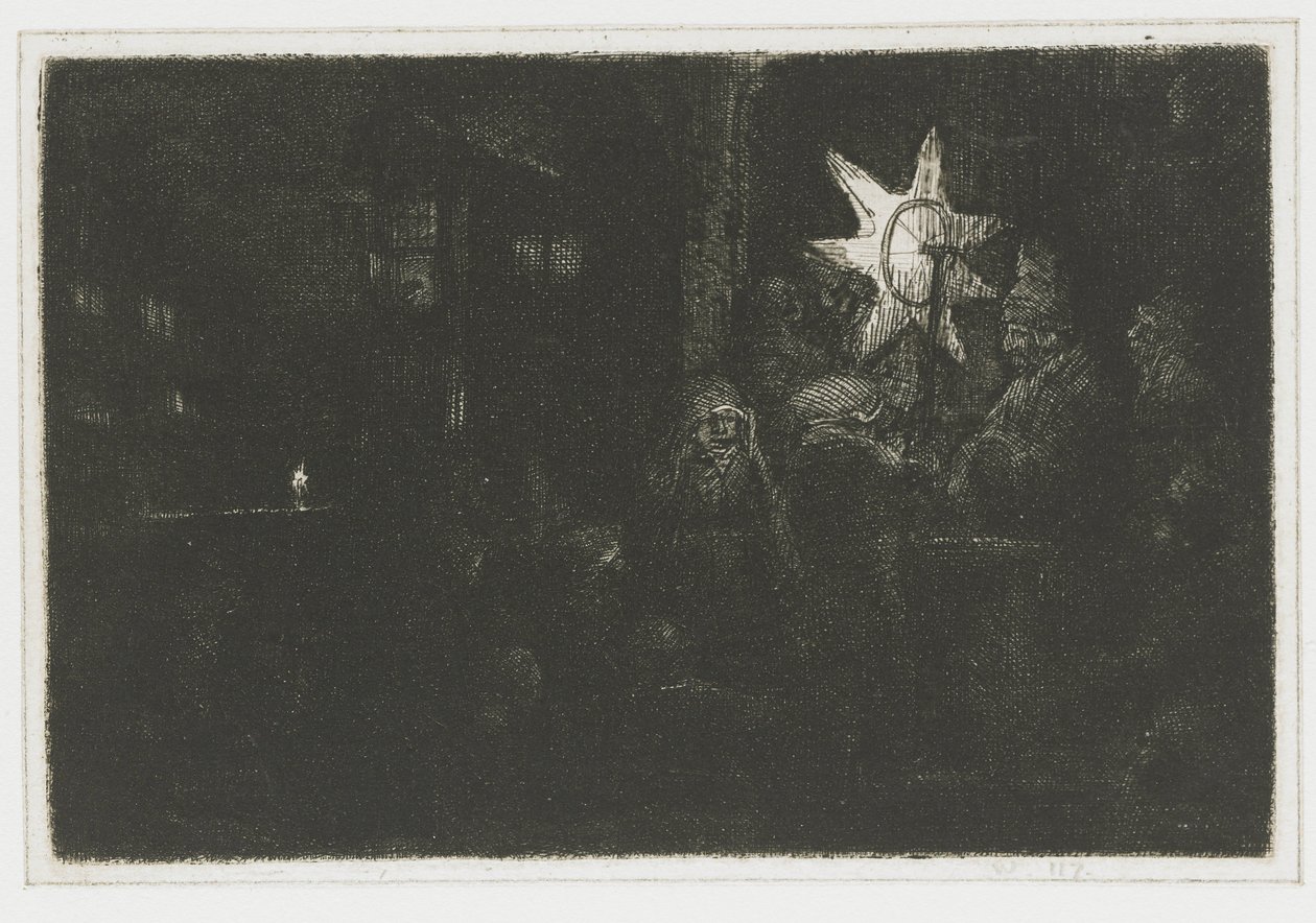 Hvězda králů Hvězda králů: noční kousek od Rembrandt van Rijn