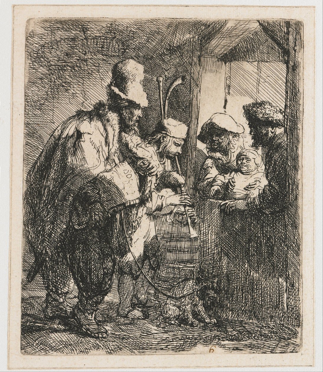 Potulní hudebníci od Rembrandt van Rijn