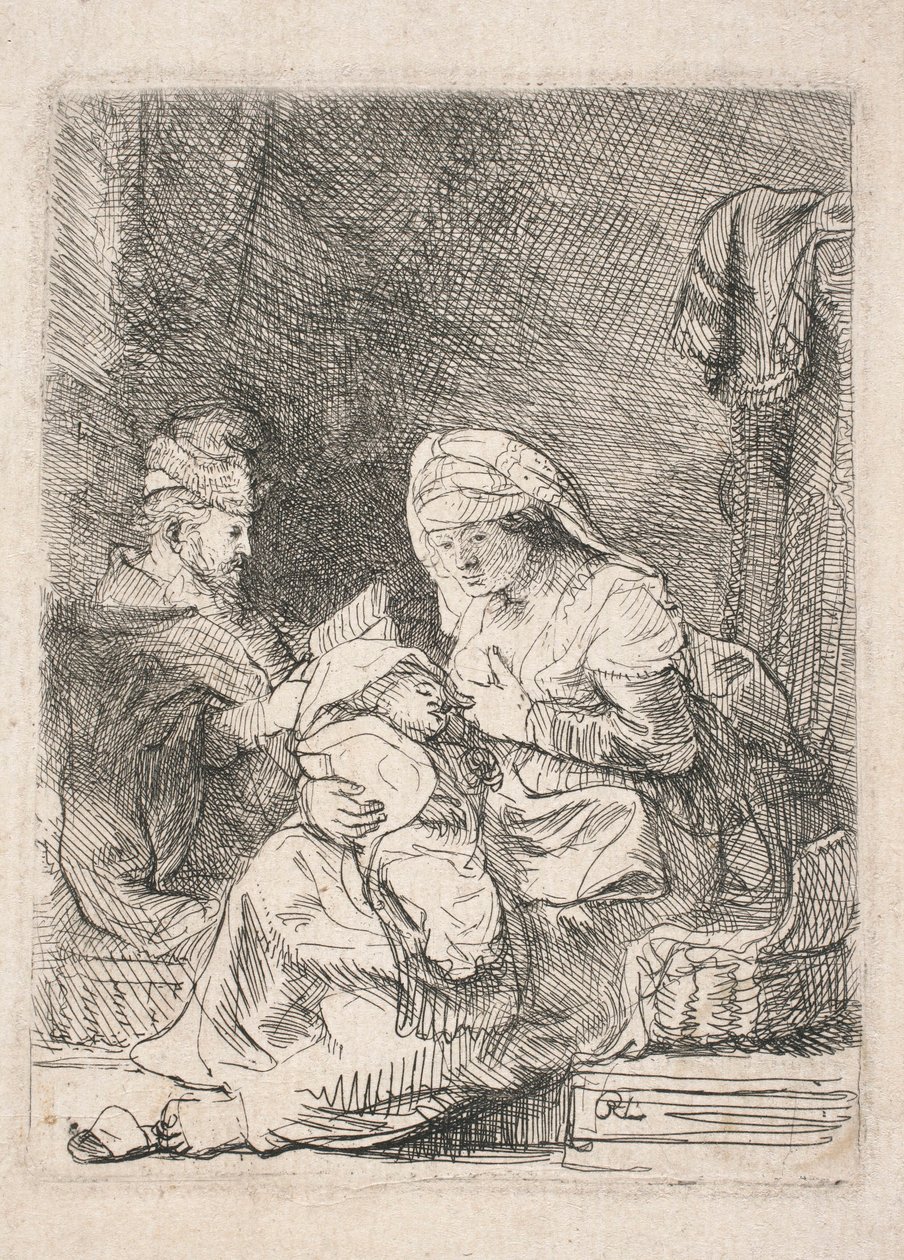 Svatá rodina od Rembrandt van Rijn