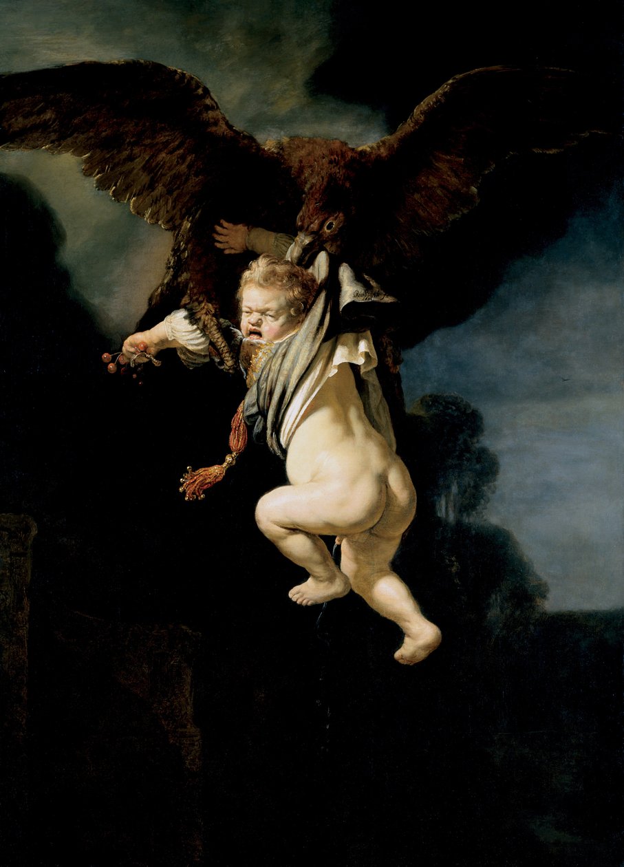 Únos Ganymeda, 1635 od Rembrandt van Rijn