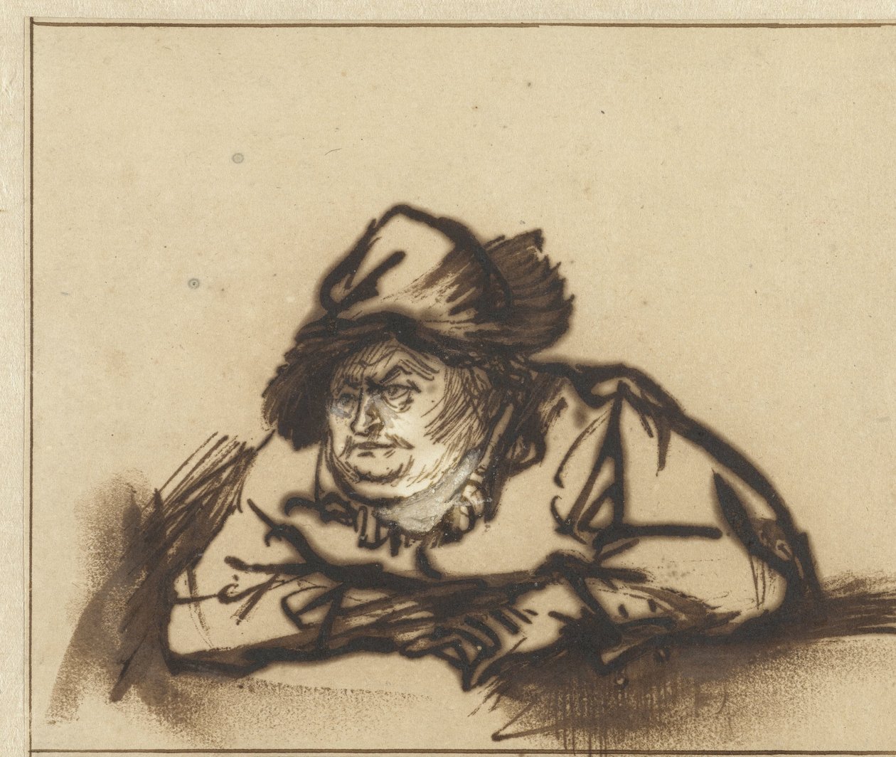 Herec Willem Bartholsz Ruyter jako rolník Herec Willem Bartholsz Ruyter jako rolník od Rembrandt van Rijn