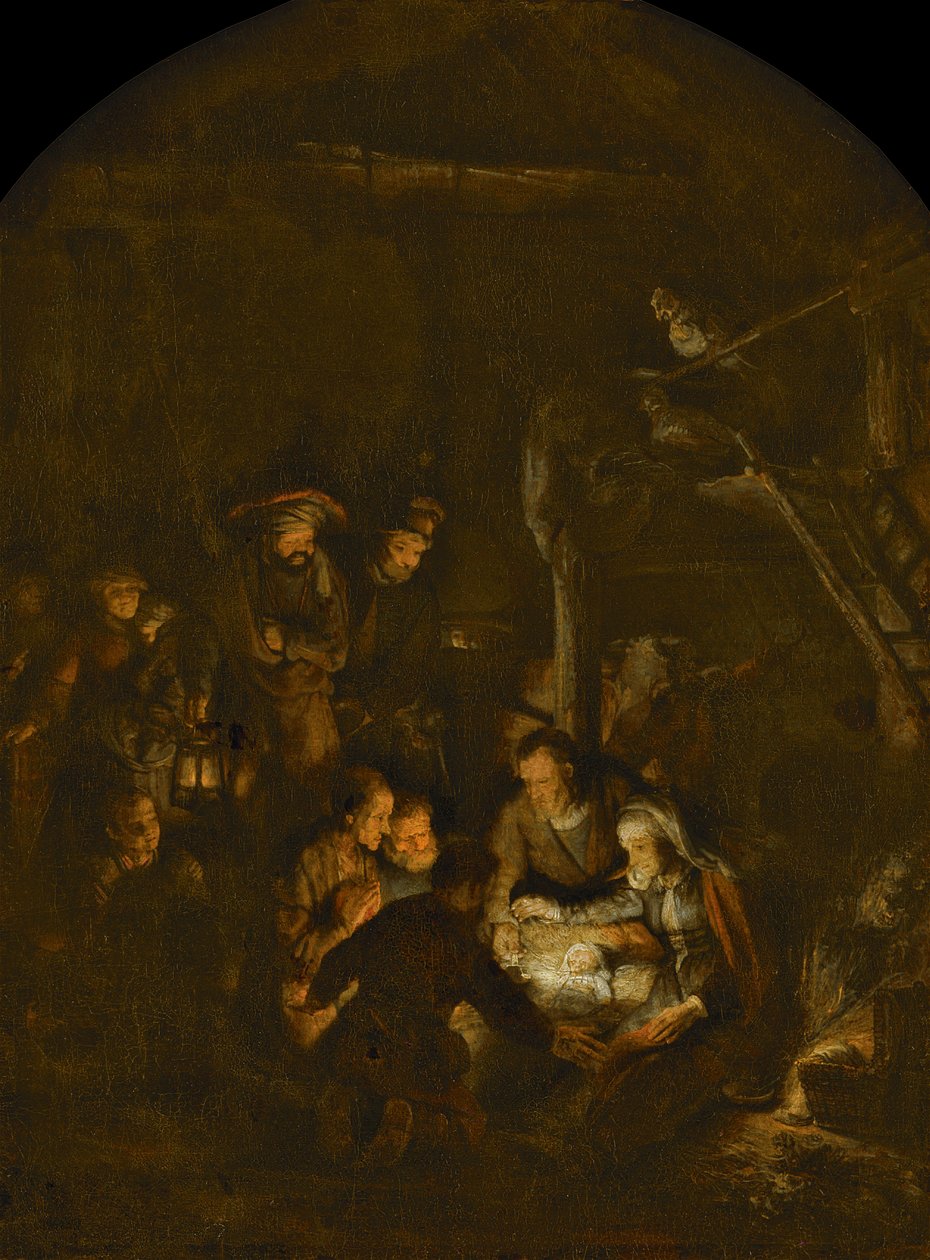 Klanění pastýřů, 1646 od Rembrandt van Rijn