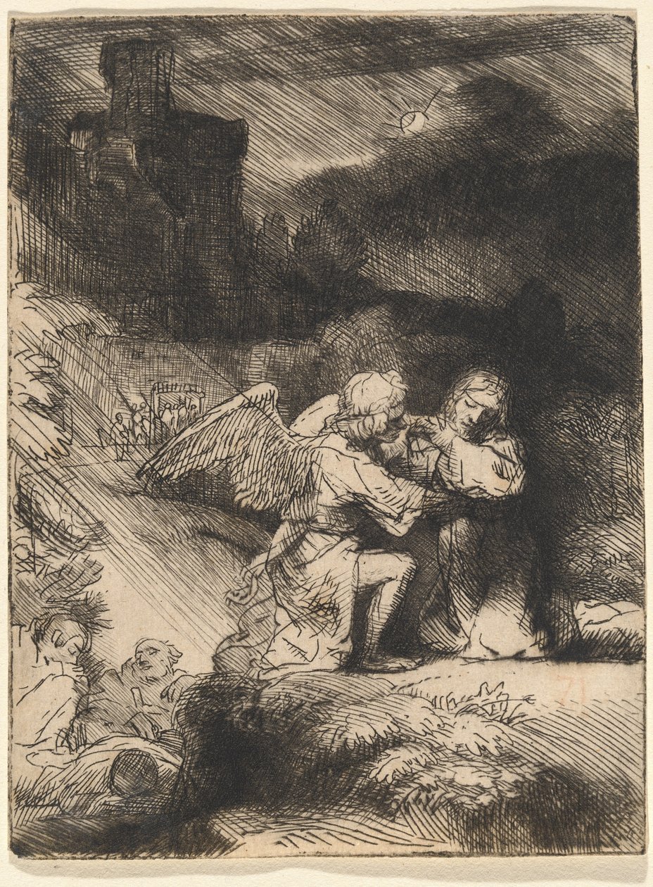Agónie v zahradě od Rembrandt van Rijn