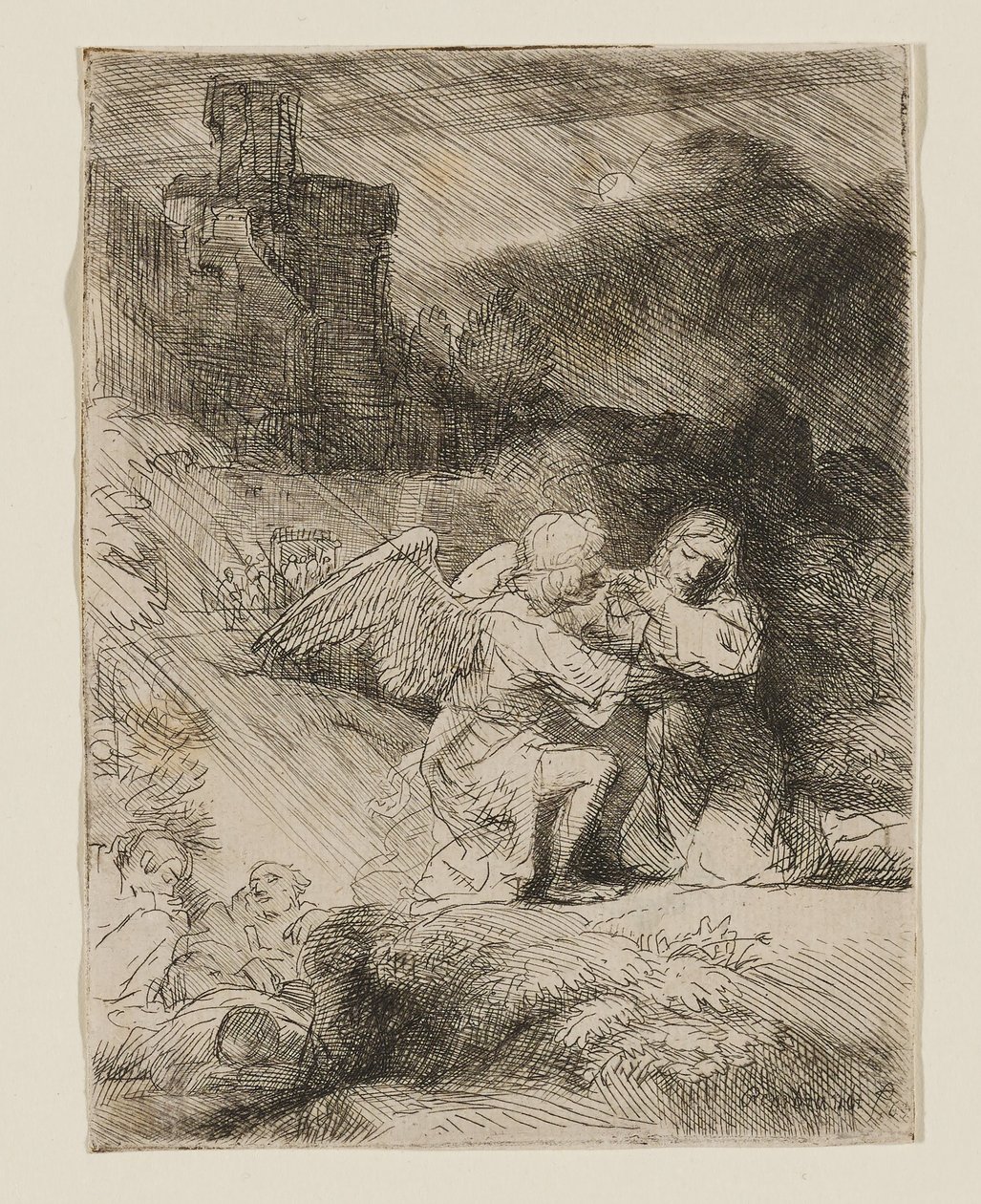 Utrpení na hoře Oliv od Rembrandt van Rijn