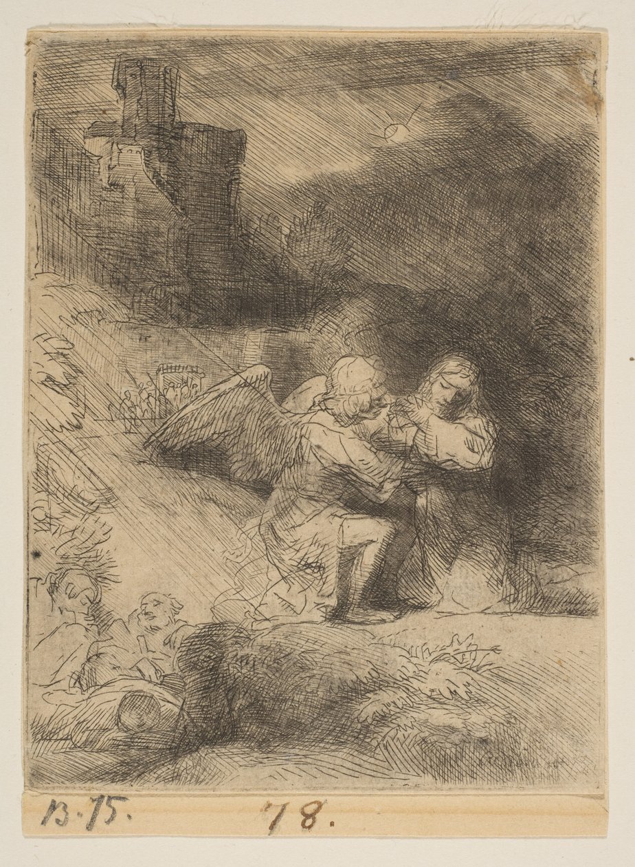 Agónie v zahradě, ca. 1652. od Rembrandt van Rijn