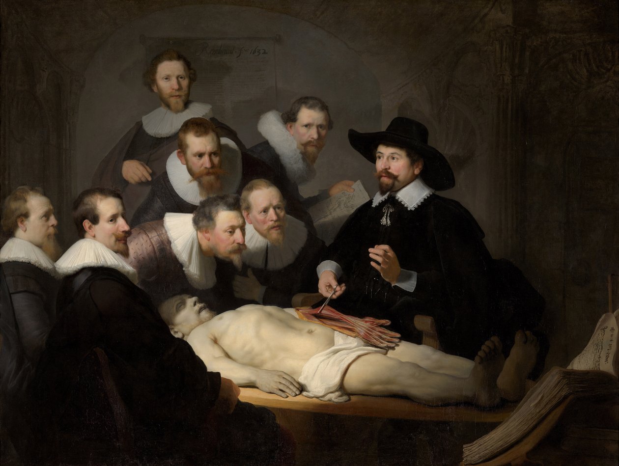 Lekce anatomie Dr. Nicolaese Tulpa od Rembrandt van Rijn