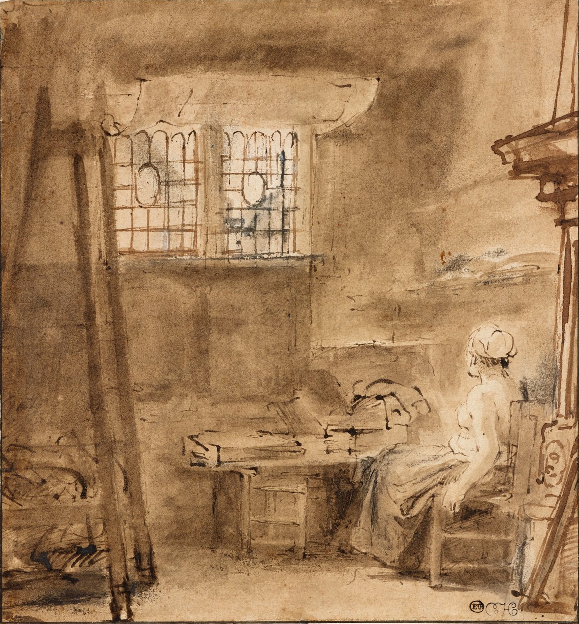 Umělcovo studio, 1659 od Rembrandt van Rijn
