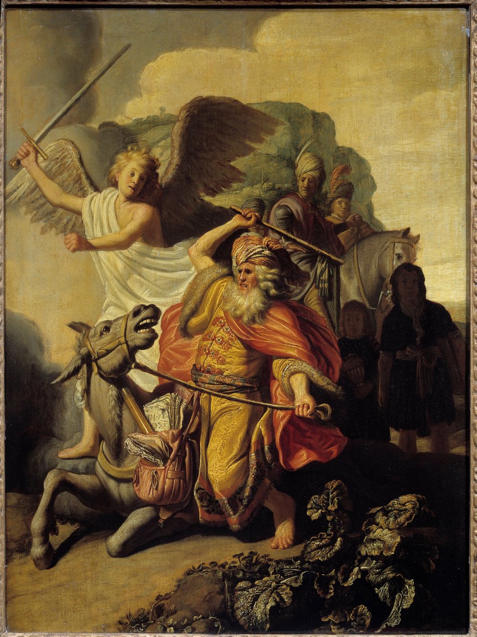 Osel proroka Baláma, 1626 od Rembrandt van Rijn