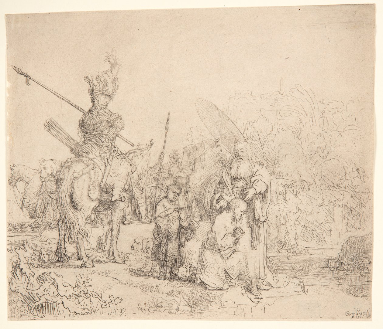 Křest eunucha od Rembrandt van Rijn