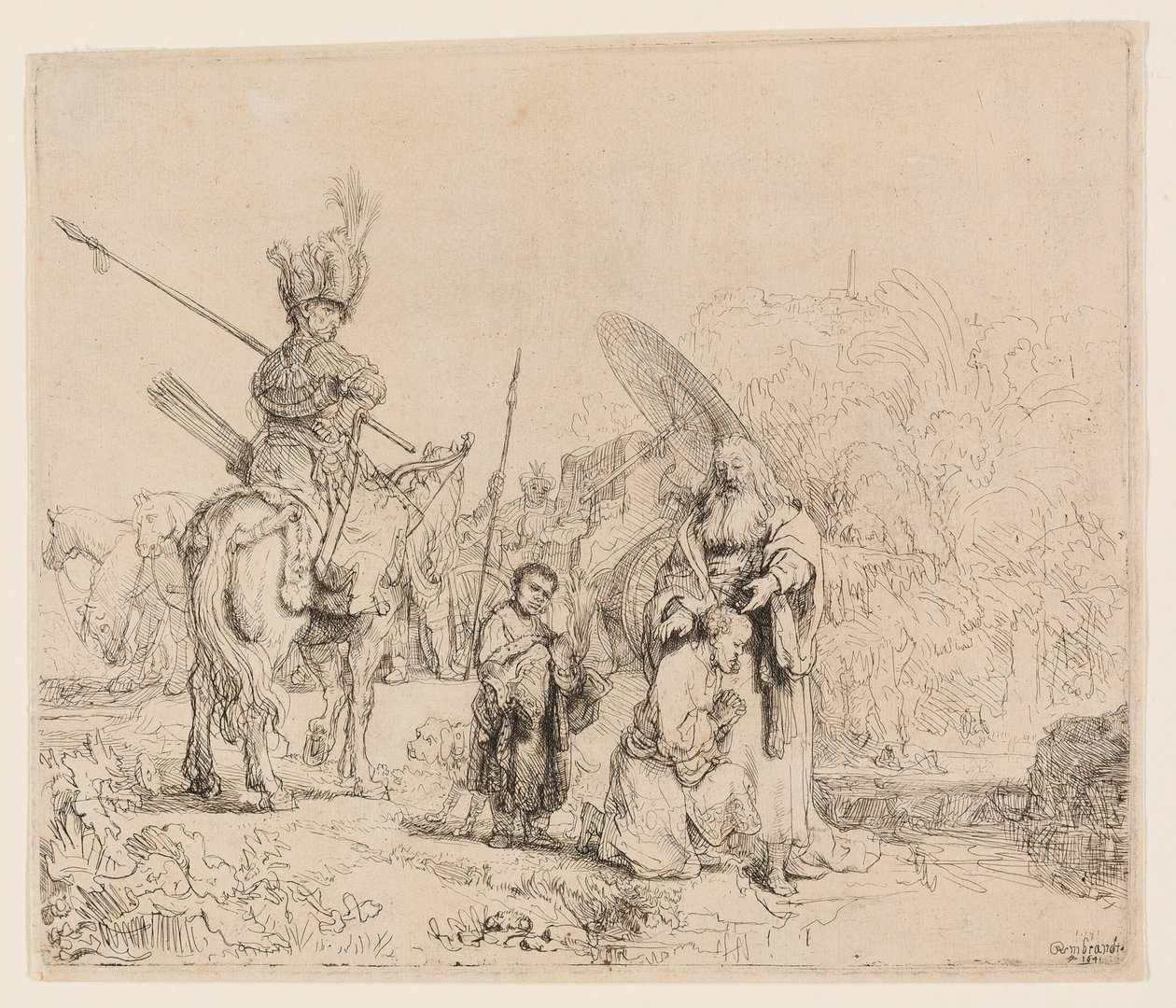 Křest eunucha od Rembrandt van Rijn