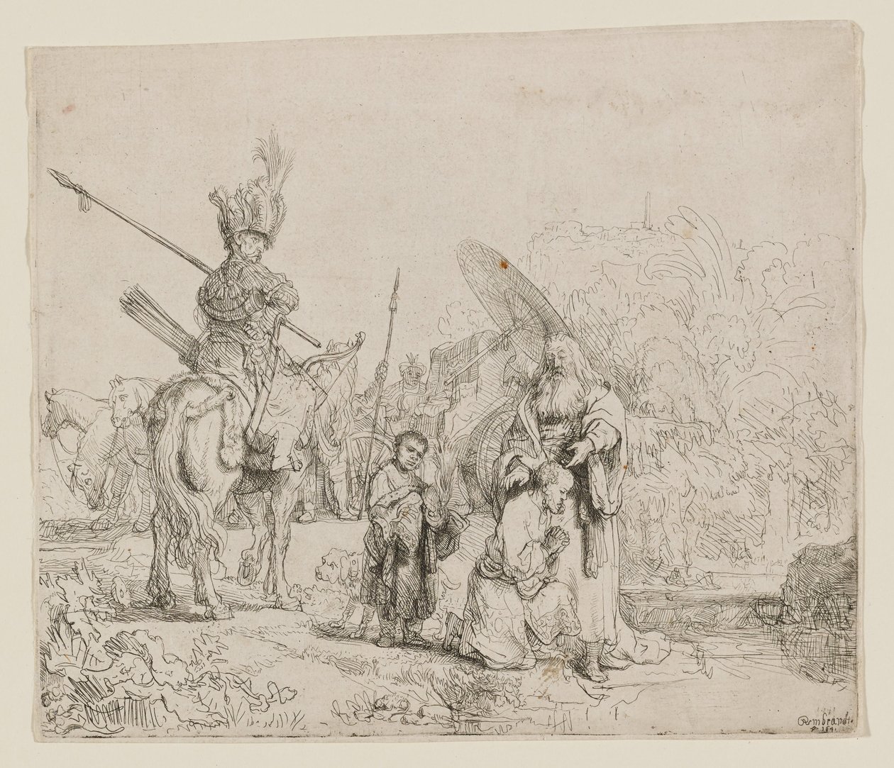 Křest eunucha od Rembrandt van Rijn