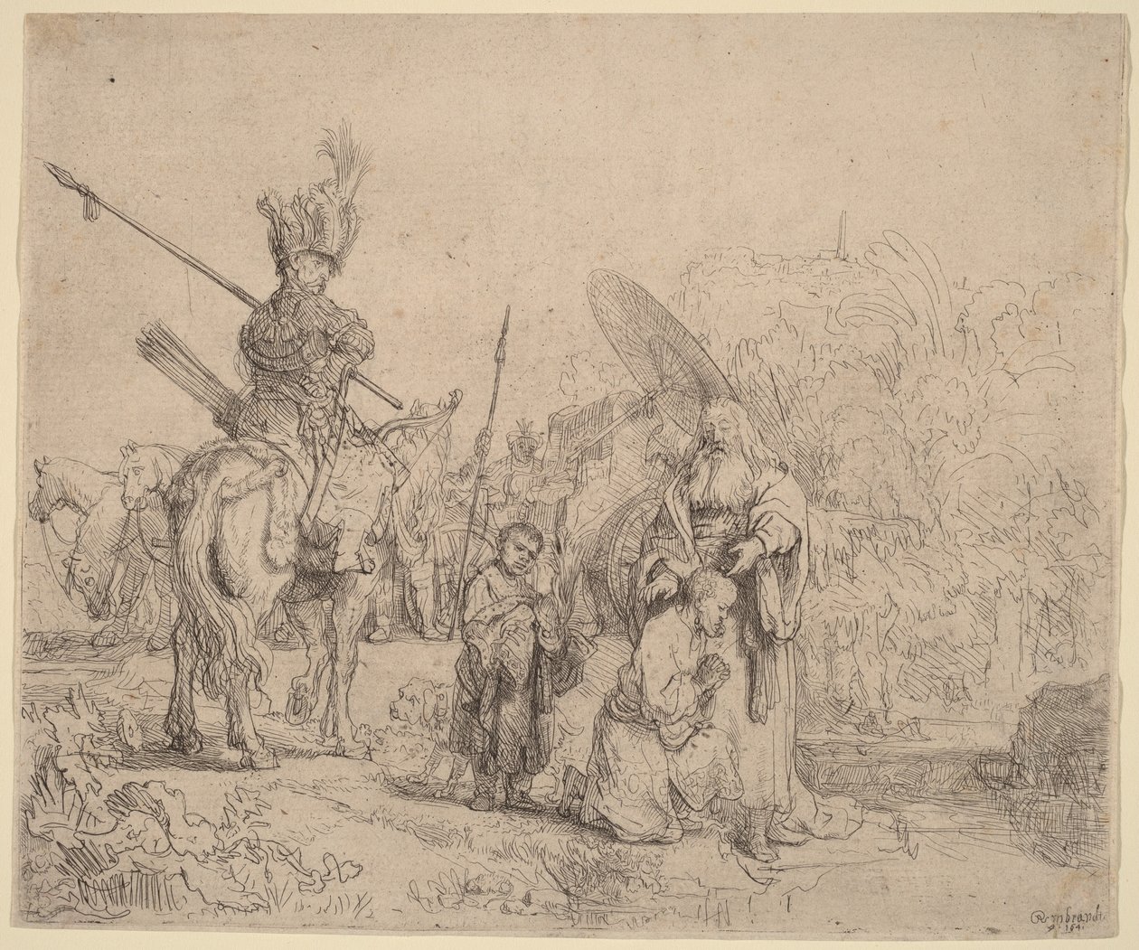 Křest eunucha od Rembrandt van Rijn
